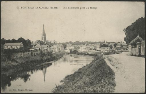 Vue générale, depuis le halage (vue 1) et sur le quartier du Puits-Saint-Martin (vue 2) / H. Fauger phot. (vue 2).